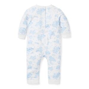 NWT Janie & Jack Alice in Wonderland One Piece Blue White Baby Girl 0-3 Months